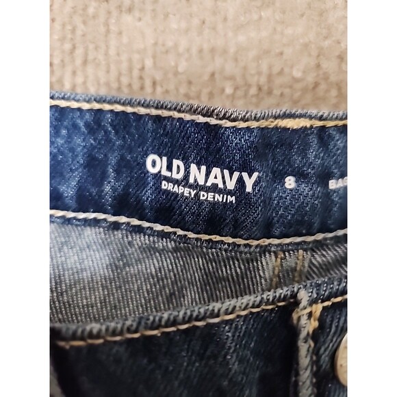 Old Navy Women's Classic Blue Wide Leg Jeans - Picture 8 of 11